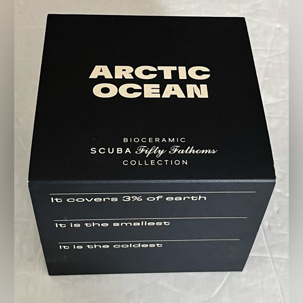 This Blancpain X Swatch watch honors Blancpain’s Fifty Fathoms, Artic Ocean